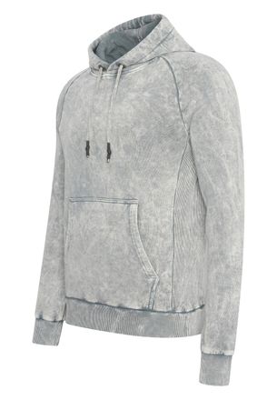 Rusty Neal Gewassen hoodie met een used look