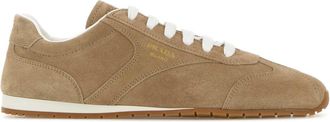 Prada Beige Suede Sneakers