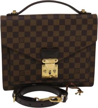 Louis Vuitton Pre-owned Vintage Canvas Handtas - Dames - Vintage Handtas - Bruin - ONE Size - Vintage