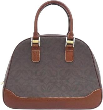 Loewe Pre-owned Handbags, female, Brown, Size: ONE SIZE Pre-owned Canvas Handbag