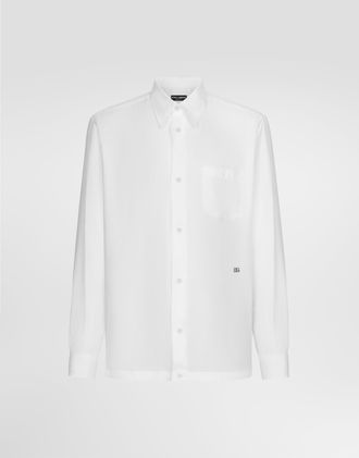 Dolce & Gabbana Camicia - Man Shirts White Linen 37