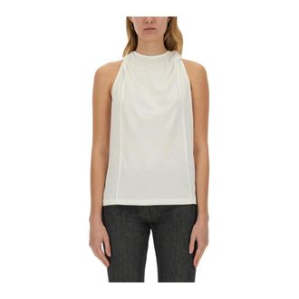 Courr&egrave;ges Dames, Tops, Wit, Maat: S Viscose