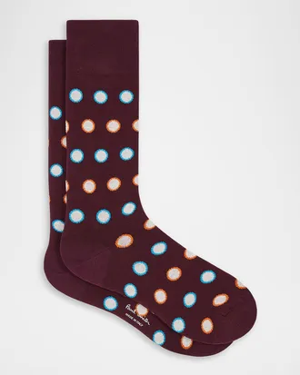Paul Smith Mens Joris Dots Crew Socks