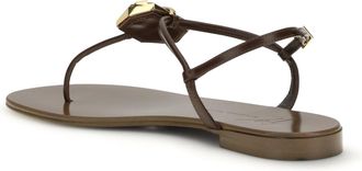 Giuseppe Zanotti Womens Sandals Pia Muse Hot Brown Stainless Steel