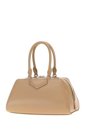 Givenchy Womens Beige Leather Small Antigona East-West Handbag Sand Borse A Mano Bag
