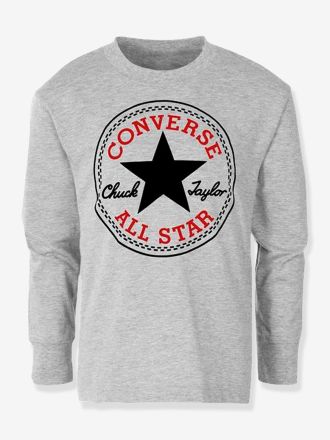Converse Kinder Shirt Chuck Patch CONVERSE grau