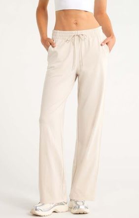 Zella Move In Mid Rise Straight Leg Sweatpants in Grey Moonbeam at Nordstrom, Size Xx-Large