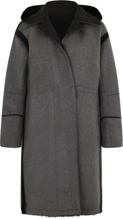 Moorer Lange Kasjmier Jas - Dames - Cashmere truien - Grijs - XL - Kasjmier - Truien & Vesten
