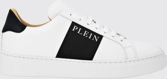 Philipp Plein Sneakers basse in pelle liscia con logo stampato a contrasto