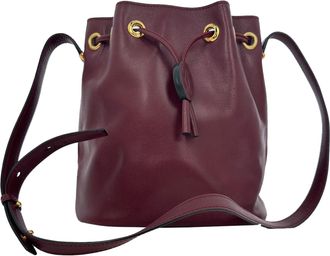 Cartier Cartier Must De Cartier bucket bag in bordeauxrood leer