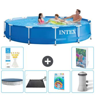 Intex Piscina Con Estructura Redonda - 366x76 Cm - 7-piezas S37