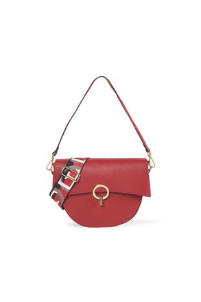 Melluso Borsa con tracolla in pelle rosso bor875
