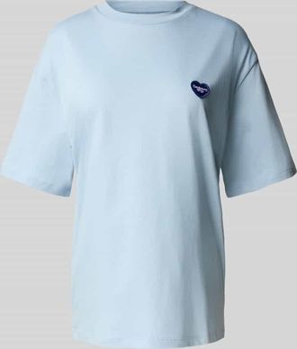 Carhartt Work in Progress T-Shirt mit Label-Badge Modell Heart II Hartt in Hellblau, Größe XS