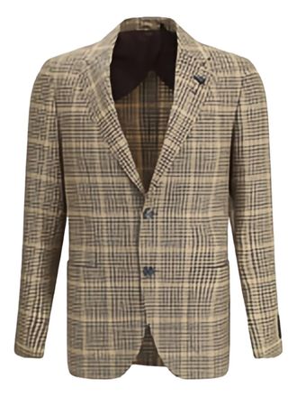 Lardini checked two-button blazer - Neutrals