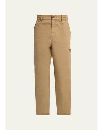 Moncler Mens Gabardine Straight-Leg Pants