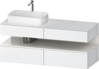 Duravit Duravit Qatego Consola Mueble Bajo Lavabo, 2 Cajones, 2 Cajones