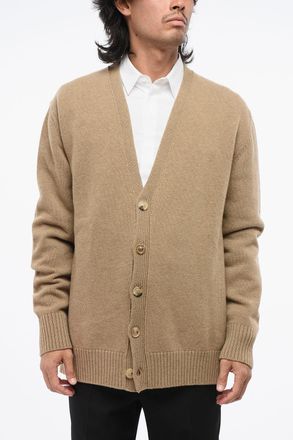 Maison Margiela MM10 Cardigan in Lana con Scollo a V Maison Margiela
