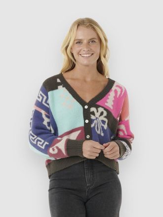 Rip Curl Keepsakes Jacquard C&aacute;rdigan rosado
