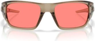 Oakley Masseter 60mm Rectangle Sunglasses in Transparent Sand/prizm Peach at Nordstrom