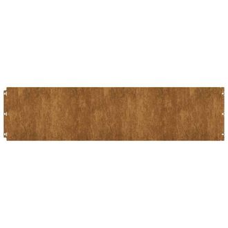 Berkfield Home Lawn Edgings 20 pcs 25x103 cm Flexible Weathering Steel in Brown