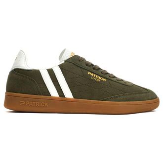 Patrick Mens Lyon Trainers - Green Suede - Size UK 10