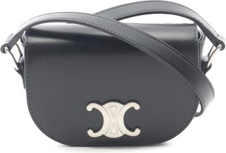 Celine Borsa a tracolla Triomphe mini in pelle 2021-2025 - Nero
