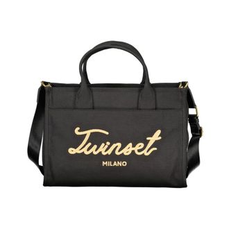 Twinset Tote Bags, female, Black, Size: ONE SIZE Tote Bag
