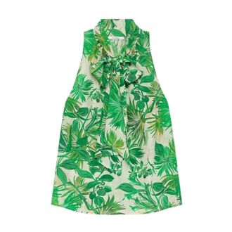 Maliparmi Maliparmi, Tops, Dames, Groen, L, Polyester, top en tanktops van polyester