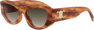 Celine Celine - Triomphe Zonnebril - unisex - Accessoires - Bruin - Maat: 55 MM