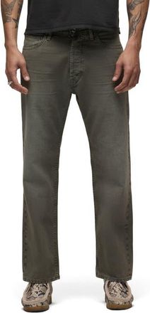 Hudson Rylan Relaxed Straight Leg Jeans in Distress Army at Nordstrom, Size 28