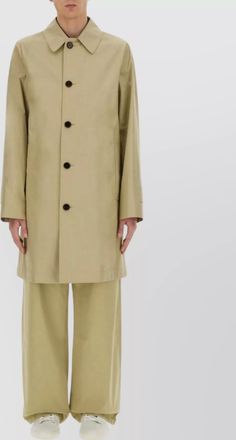 Burberry cotton trench coat back vent