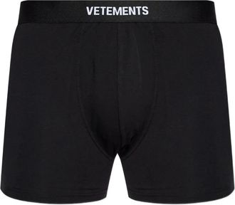 VETEMENTS Boxer con logo in vita - Nero
