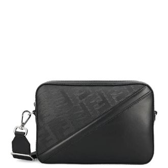 Fendi Diagonal Stripe FF Motif Camera Crossbody Bag