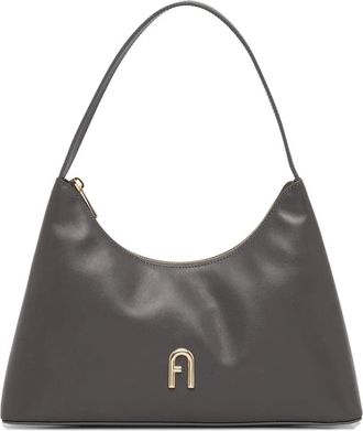 Furla Diamante shopper met rits en logo - Grijs