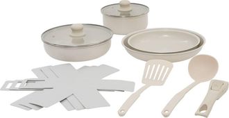 5five Simply Smart Juego De Utensilios De Cocina &laquo;essentiels&raquo;, 12 Piezas, Color Beige - 5five