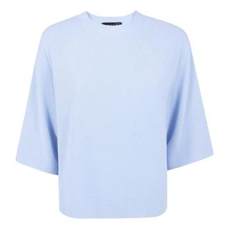 Fabiana Filippi Round-neck Knitwear, female, Blue, Size: XS Round-neck Knitwear