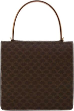 Celine Pre-owned Handbags, female, Brown, Size: ONE SIZE Pre-owned Vintage Leather Handbag