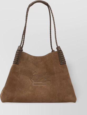 Etro medium suede leather shoulder bag