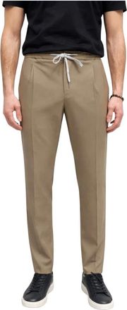 Pantaloni Torino Slim-fit Trousers, male, Beige, Size: XL Soft Trousers