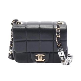 Chanel Pre-owned Chocolate Bar Leather Shoulder Bag - Dames - Pre-owned - Zwart - Maat: ONE Size Leer