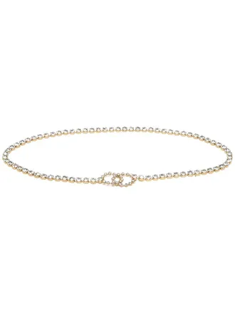 Chanel 1995 riem met stras - Goud