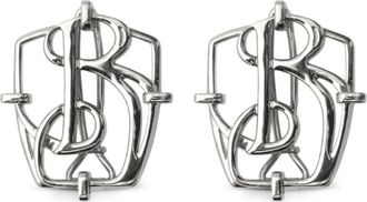 Burberry Fermacapelli con ciondolo B - Argento