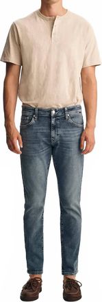 Mavi Jake Brushed Classic Vintage Jeans In Dark Blue