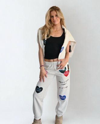Vintage Havana Von Dutch Heart Patch Joggers In Multi Color