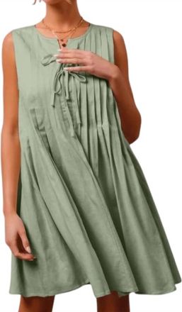 So Me Meadow Music Mini Dress In Sage