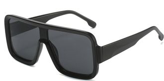 Generic Mens And Womens Large Frame Square Sunglasses Outdoor Vacation Sports Sun Glasses(Black)
