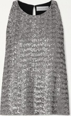 Veronica de Piante Top In Garza Con Paillettes Alizeh - Metallizzato