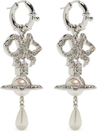 Vivienne Westwood Accessoires, Dames, Grijs, ONE Size, Rigoberta Pareloorbellen