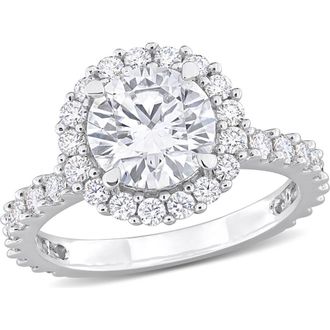 Delmar Dew Created Moissanite Ring in Silver at Nordstrom Rack, Size 7