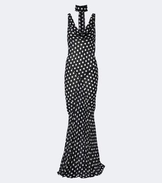 Alexandra Miro Harper polka-dot maxi dress